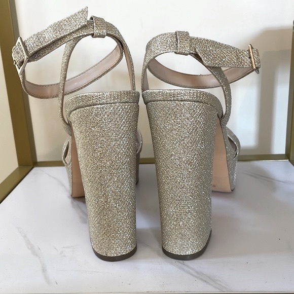 Nina Dorcas Gold Glitter Platform Sandal - Picture 9 of 13